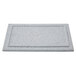 A white rectangular G.E.T. Enterprises metal tray with a textured border.