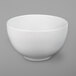 A white G.E.T. Enterprises Texas round bowl with a textured finish.