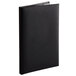 A black leather book cover with album style corners.