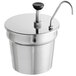 Carnival King CP7KIT 7 Qt. Stainless Steel Condiment Pump with Inset Main Thumbnail 2
