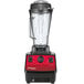 A Vitamix Vita-Prep 3 blender with a clear container.