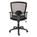 A black Alera Etros office chair with black mesh back and wheels.
