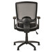 An Alera high-back black mesh office chair.