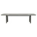 The two gray steel legs for a Safco Medina conference table.