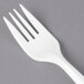 Dart F6BW 6 1/8" Medium Weight White Plastic Fork - 1000/Case Main Thumbnail 4