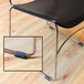 Master Caster 88458 Gray / Black Wraparound Felt Floor Protectors for Sled Base Chairs - 16/Pack Main Thumbnail 1