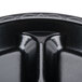 Genpak LAM39-3L Elite 8 7/8" Black 3 Compartment Laminated Foam Plate - 500/Case Main Thumbnail 4