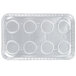 A Durable Packaging foil Danish pan with six compartments.
