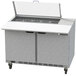 Beverage-Air SPE48HC-10C-CL Elite 48" 2 Door Refrigerated Sandwich Prep Table with 17" Deep Cutting Board and Clear Lid Main Thumbnail 1