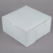 A white 8" x 8" x 4" cupcake box with a lid.
