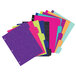 A stack of colorful Avery file folders with glittery tabs.