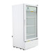 A white Beverage-Air Marketeer series refrigerated glass door merchandiser.