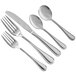 Acopa Edgewood 18/0 Stainless Steel Heavy Weight Flatware Set with Service for 12 - 60/Pack Main Thumbnail 4