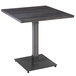 Lancaster Table & Seating 30" x 30" Solid Wood Live Edge Table Top with Antique Slate Gray Finish Main Thumbnail 5