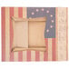 A 10" x 10" white bakery box with a vintage American flag and Declaration of Independence design.