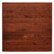 Lancaster Table & Seating 30" x 30" Solid Wood Live Edge Table Top with Mahogany Finish Main Thumbnail 3