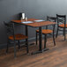 Lancaster Table & Seating 30" x 42" Laminated Rectangular Table Top Reversible Walnut / Oak Main Thumbnail 1