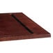 Lancaster Table & Seating 36" x 36" Solid Wood Live Edge Table Top with Mahogany Finish Main Thumbnail 4