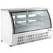 Avantco DLC64-HC-W 64" White Curved Glass Refrigerated Deli Case Main Thumbnail 2