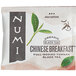 A package of Numi Organic Chinese Breakfast Tea Bags with a black and white label.
