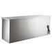 An Avantco stainless steel back bar refrigerator with a black power cord.