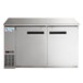 Avantco UBB-2-HC 59" Stainless Steel Counter Height Solid Door Back Bar Refrigerator with LED Lighting Main Thumbnail 6