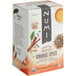 A white box of Numi Organic Orange Spice Tea Bags with text and images.