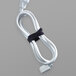 Velcro 91141 1/4" x 8" Black One-Wrap Hook and Loop Tie - 25/Pack Main Thumbnail 2