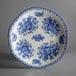 Oneida Lancaster Garden by 1880 Hospitality L6703061152 10 1/2" Blue Porcelain Plate - 24/Case