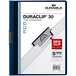Durable 220328 DuraClip Vinyl Clear / Navy Letter Sized 30 Page Report Cover - 25/Pack Main Thumbnail 1