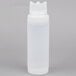 A white plastic Tablecraft squeeze bottle with a wide mouth cap and 3 top openings.