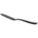 A Bon Chef matte black stainless steel butter knife with a long handle.