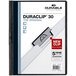 Durable 220301 DuraClip Vinyl Clear / Black Letter Sized 30 Page Report Cover - 25/Pack Main Thumbnail 1