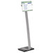 Durable 481423 40 1/2" - 46 1/2" Metal Stand with 8 1/2" x 11" Adjustable Insert Space Main Thumbnail 3