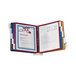 A Durable wall-mount reference system with colorful folders in it.