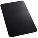 A black rectangular ES Robbins desk pad on a table.