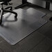 ES Robbins 122083 EverLife 48" x 36" Clear Vinyl Lipped Crystal Edge Medium Pile Carpet Chair Mat with AnchorBar Backing Main Thumbnail 1