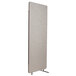 A Luxor RECLAIM misty gray room divider expansion panel on a metal stand.