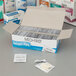A close up of a Medi-First box of antiseptic wipes.