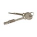 A pair of keys for a lock and key set for glass lid chest freezers.