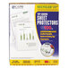 A box of C-Line standard weight top-loading clear recycled sheet protectors.