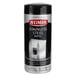 A white can of Weiman Stainless Steel Cleaning & Polishing Wipes with a label.