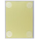 A C-Line clear rectangular display with yellow paper and white circles inside.