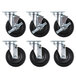 Vulcan CASTERS-RR6 Equivalent 5" Swivel Plate Casters for SX60 Series - 6/Set Main Thumbnail 1
