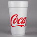 Dart 20J16C 20 oz. Coke® Foam Cup - 500/USA, Mexico - 500/Case Main Thumbnail 2