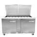 Traulsen UST6024-LL 60" 2 Left Hinged Door Refrigerated Sandwich Prep Table Main Thumbnail 3
