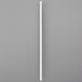 A white paper lollipop stick on a gray background.