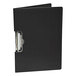 Mobile Ops 61644 1/2" Capacity 8 1/2" x 11" Black Side Loading Portfolio Clipboard with Low-Profile Clip Main Thumbnail 1