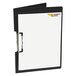 Mobile Ops 61644 1/2" Capacity 8 1/2" x 11" Black Side Loading Portfolio Clipboard with Low-Profile Clip Main Thumbnail 2