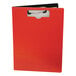 Mobile Ops 61632 1/2" Capacity 8 1/2" x 11" Red Top Loading Portfolio Clipboard with Low-Profile Clip Main Thumbnail 1